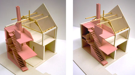 Modell der Einbauten
